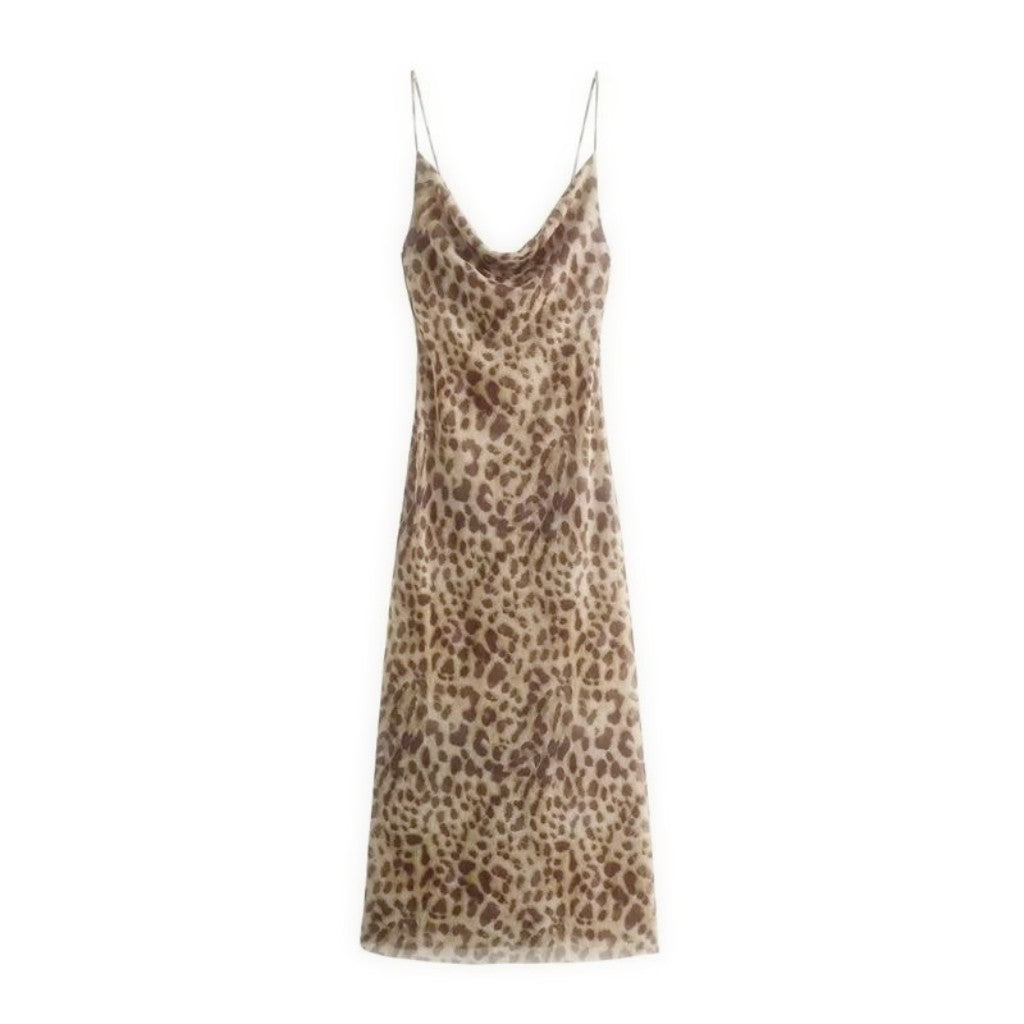 Leopard Print Long Dress