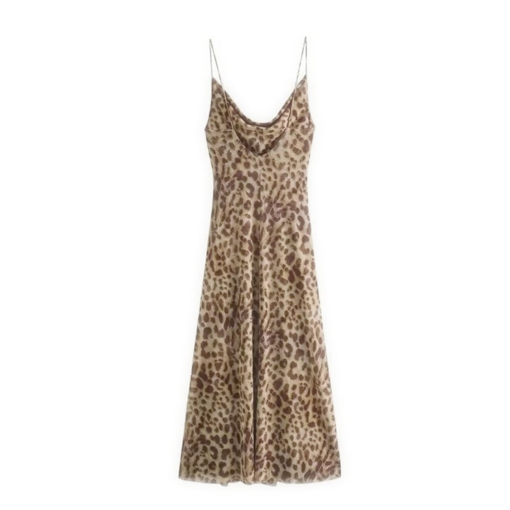 Leopard Print Long Dress