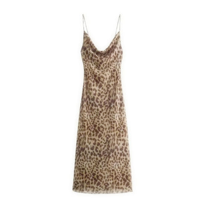 Leopard Print Long Dress