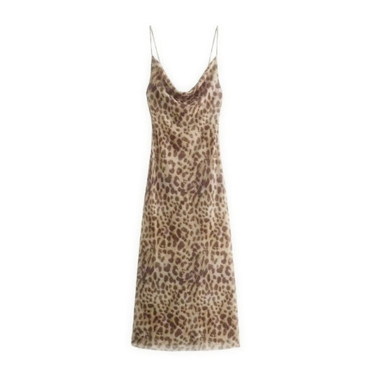 Leopard Print Long Dress
