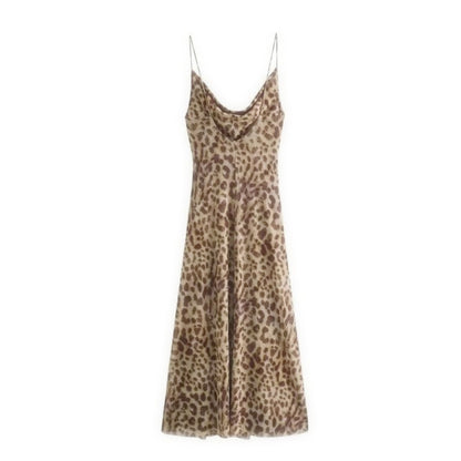 Leopard Print Long Dress